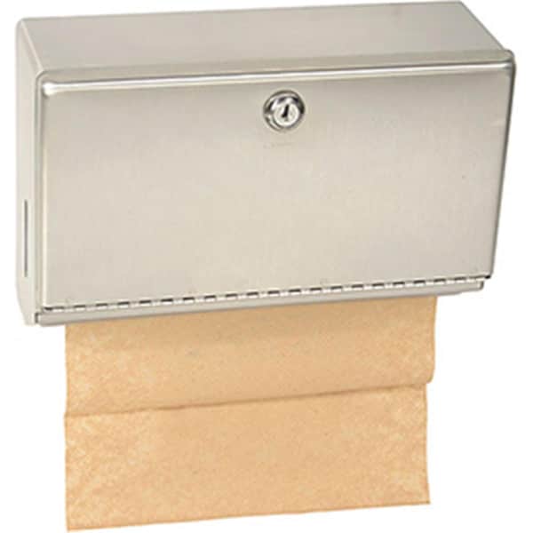 Bobrick Classic Series Horizontal Towel Dispenser with Tumbler Lock, Stainless Steel B489153 - main